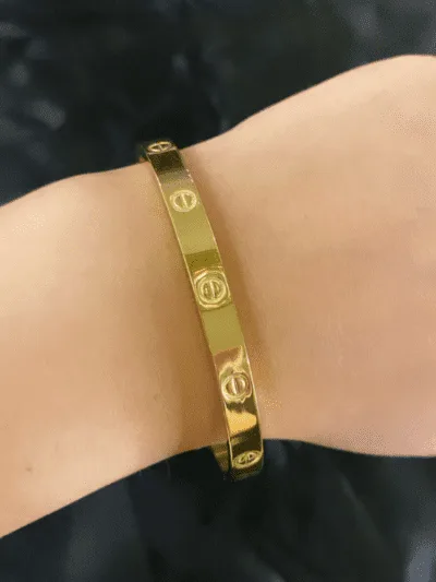 Gold cartier gold plated bangle 