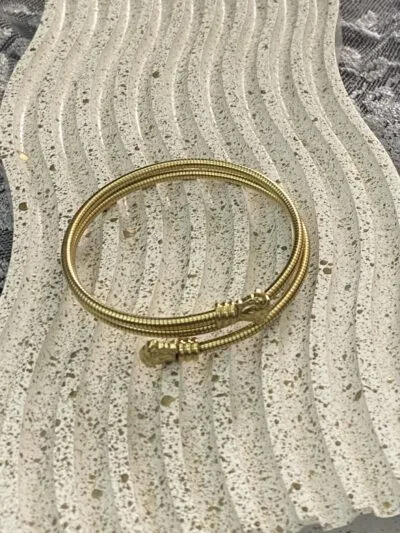 Vintage gold plated bangle