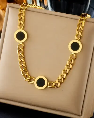 Black   Bulgari necklace 