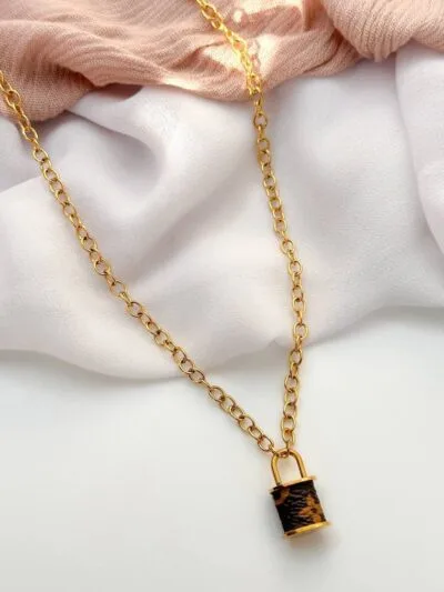 LV gold plated  necklace