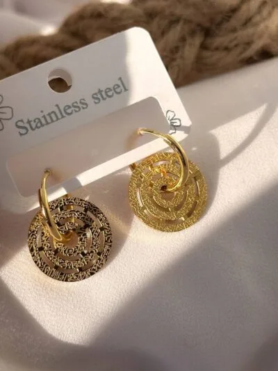 Argolla gold plated earrings
