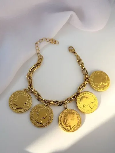 Pounds Gold Plated  Bracelet