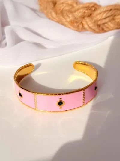 Pinky  gold plated bangle