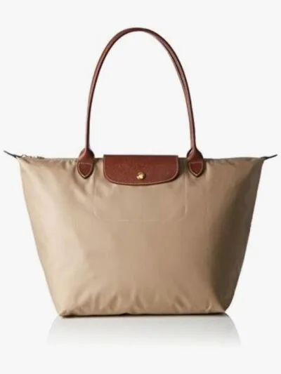 Beige Le pilage bag  size large