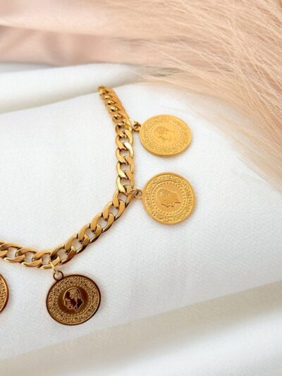 Pounds Gold Plated Bracelet