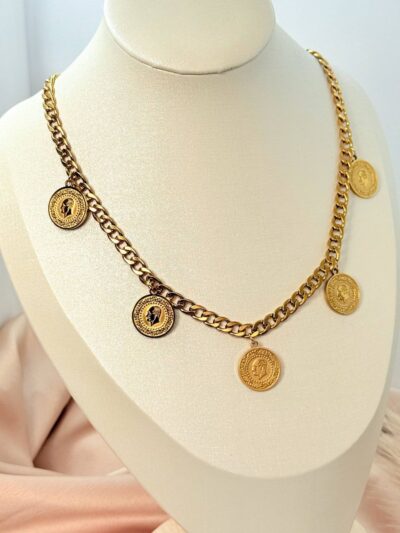 Pounds Gold Plated Necklace