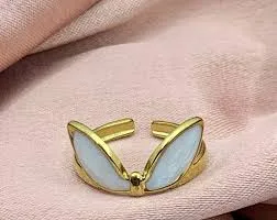 Rabbit gold plated ring