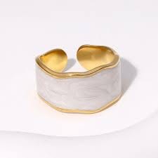 Marbela  gold plated ring