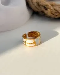 Deluna gold plated ring