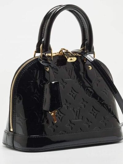 Shiny Noir Eclatte bag size 32 * 25
