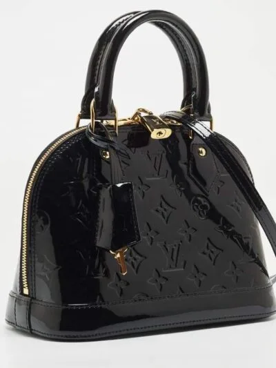 Shiny Noir Eclatte bag size 32 * 25