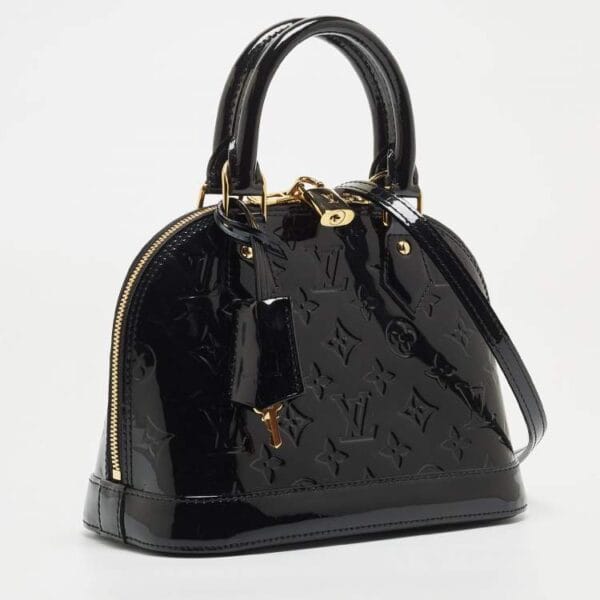Shiny Noir Eclatte bag size 32 * 25