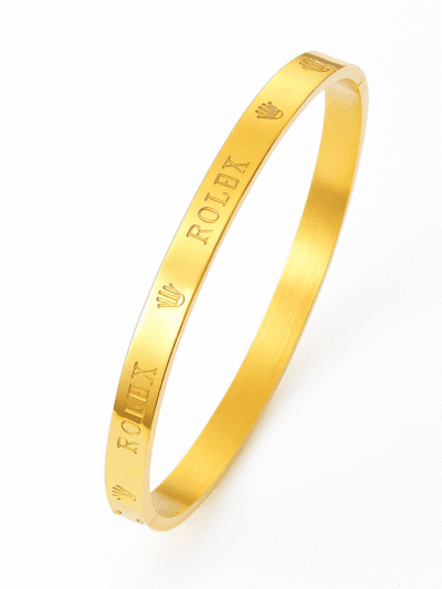 RLX gold plated nail bangle