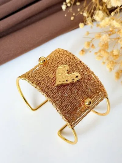 Love Luxury gold plated bangle