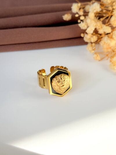 Versace gold plated ring