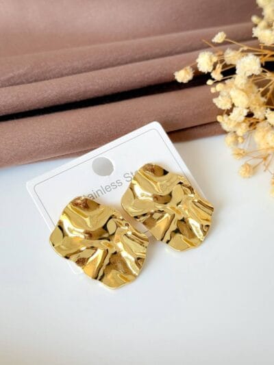 Chunky gold plated  earrings 
