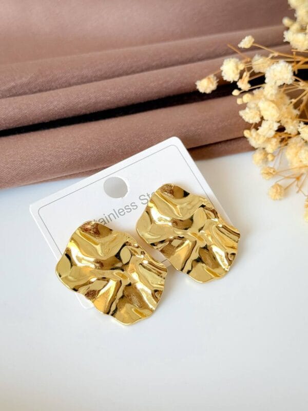 Chunky gold plated  earrings 