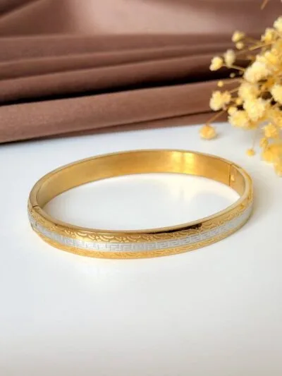 Shimmer  gold plated bangle