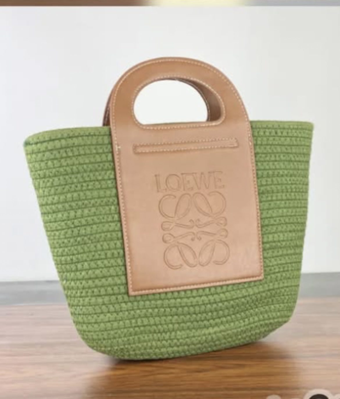 Green summer bag