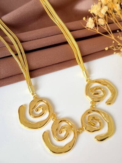 Roll Gold Plated Necklace