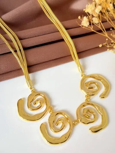 Roll Gold Plated Necklace