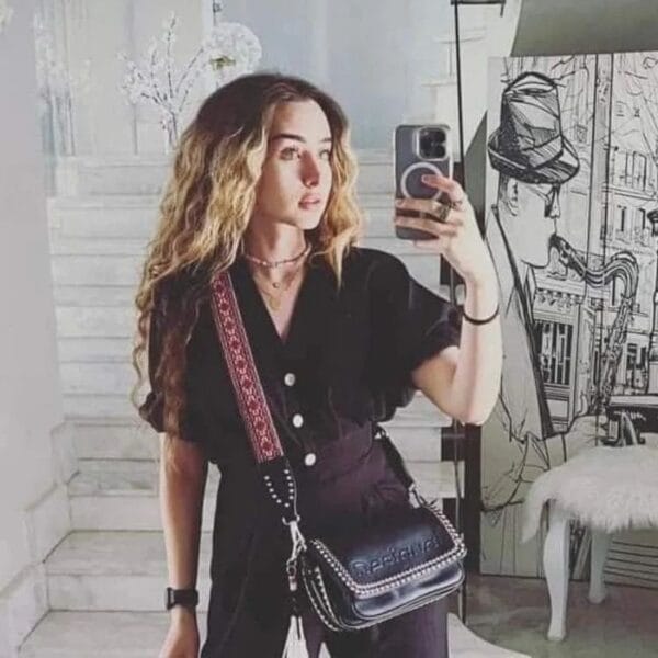 Trendy Black  Charm Bag - Image 2