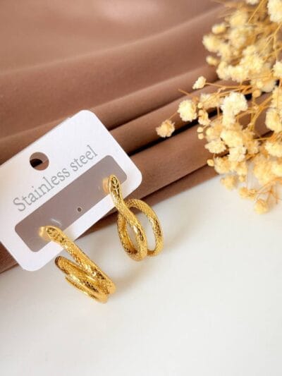 Trendy snake  gold plated