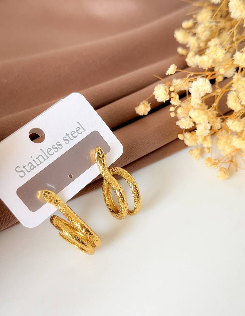 Trendy snake  gold plated