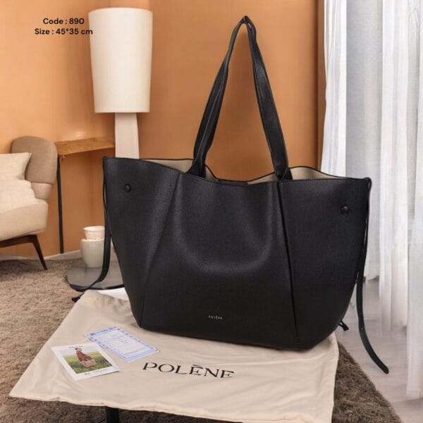Black tote bag size 45*35