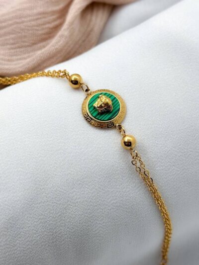 Trendy Versace gold plated bracelet 