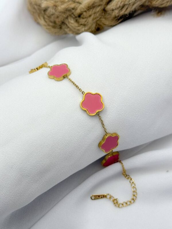 Pink Clover bracelet