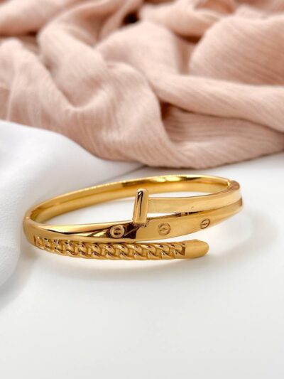 Triple gold plated bangle