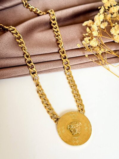 Versace M  Gold Plated Necklace