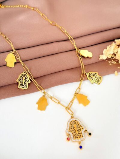 Hamsa Gold Plated Necklace