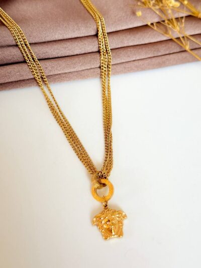 Crystal versace Gold Plated Necklace