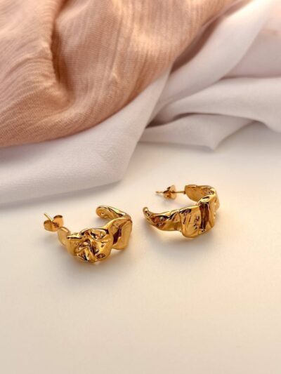 Hold tone gold plated  earrings 