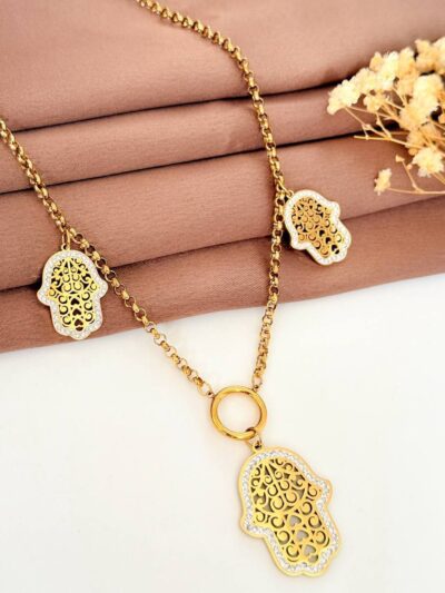 Hamsa Gold Plated Necklace