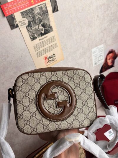 Brown Glamy Bag   size 21 * 15