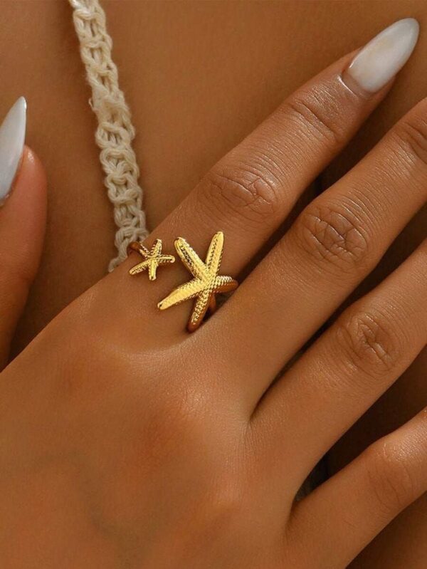 Ocean gold plated ring - Image 2