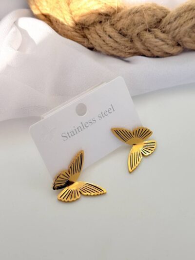 Glowing gold plated  earrings