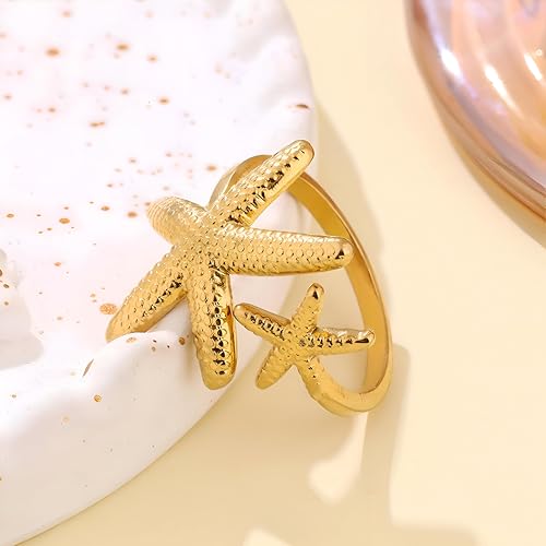 Ocean gold plated ring