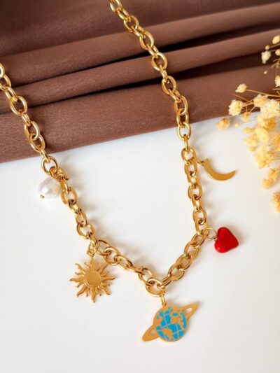 Summer vibes Gold Plated Necklace