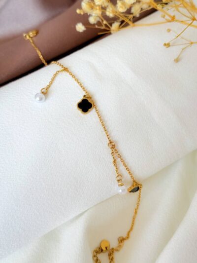 Van cleef gold plated anklet