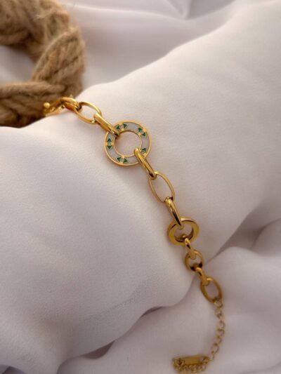 Eye catching  gold plated bracelet