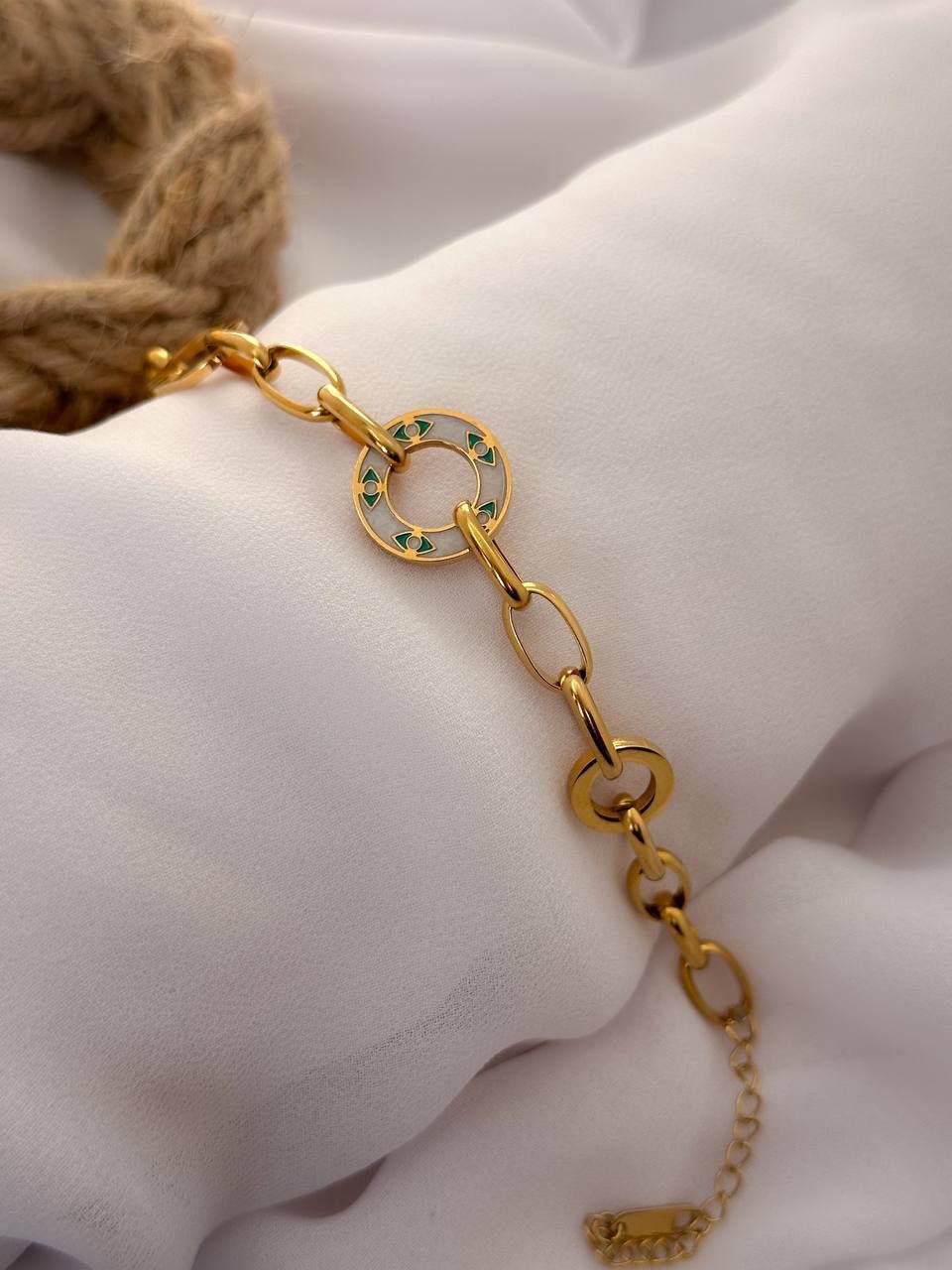 Eye catching  gold plated bracelet