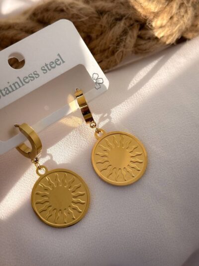 Sunny gold plated  earrings