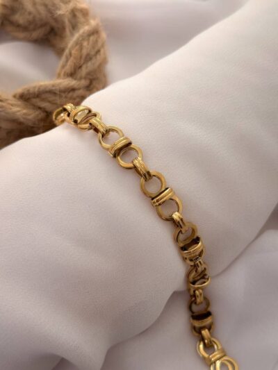 Strassy gold plated bracelet