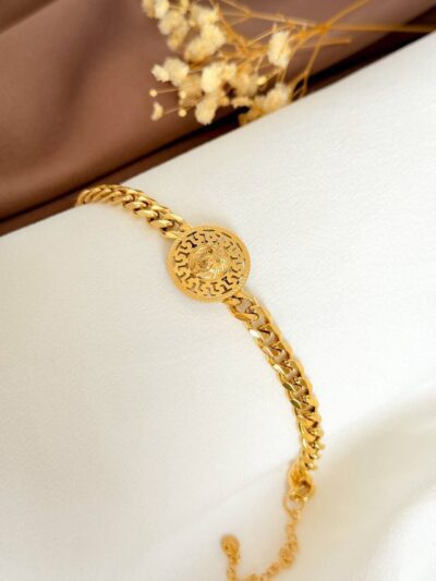 V   gold plated bracelet