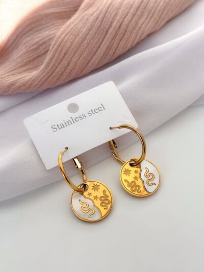 Lokaer gold plated  earrings