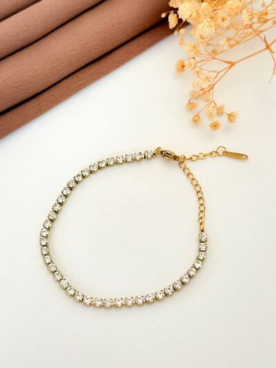 Gold tennis bracelet 